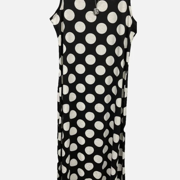 NWT Lularoe Dani LG Polka Dot B&W Maxi Dress Super Versatile One & Done or Layer - Picture 9 of 14
